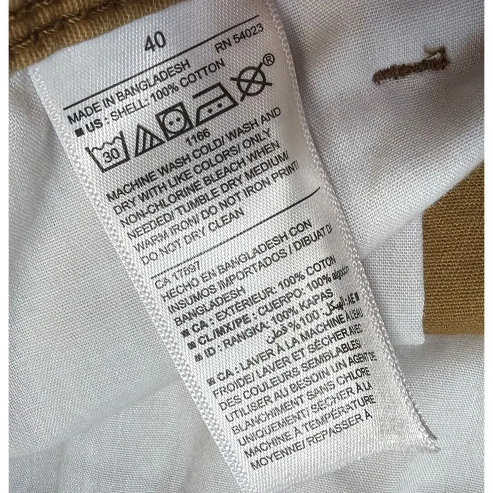NEW Old Navy Chino Shorts Men 40 Brown Cotton 10